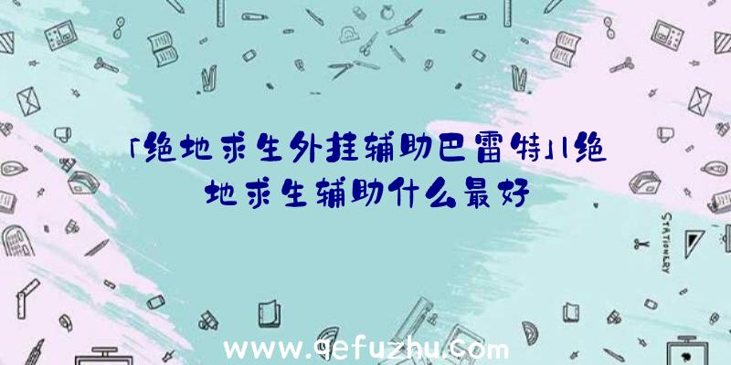 「绝地求生外挂辅助巴雷特」|绝地求生辅助什么最好
